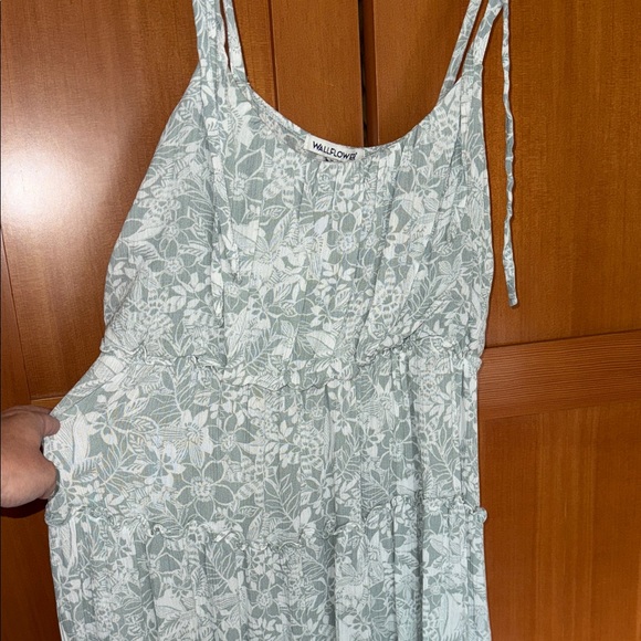 Wallflower Gray Floral Mini Dress - Picture 2 of 3